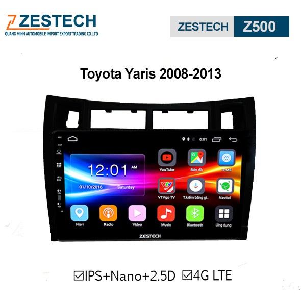 DVD Android Zestech Z500 – Toyota Yaris