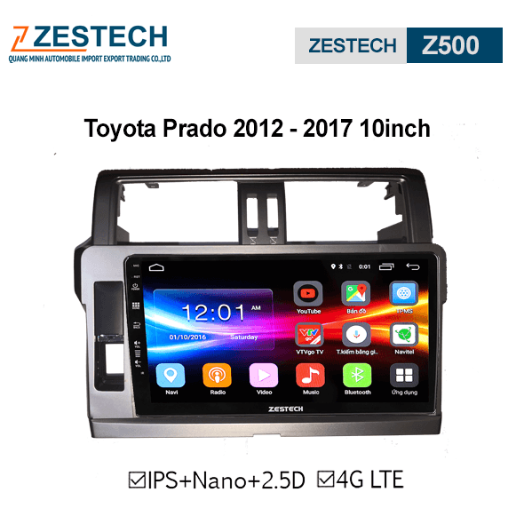 DVD Android Zestech Z500 – Toyota Prado 2012-2017