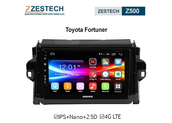 DVD Android Zestech Z500 – Toyota Fortuner 2009-2016