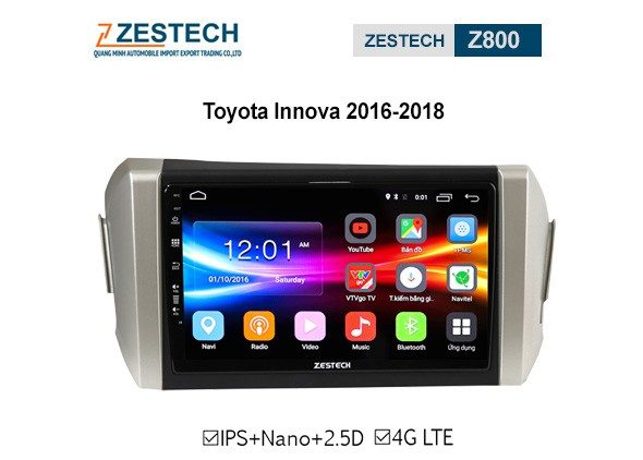 DVD Android Zestech Z800 – Toyota Innova