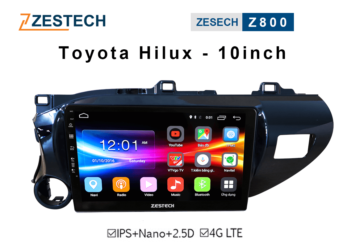DVD Android Zestech Z800 – Toyota Hilux