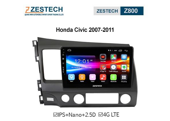 DVD Android Zestech Z800 – Honda Civic