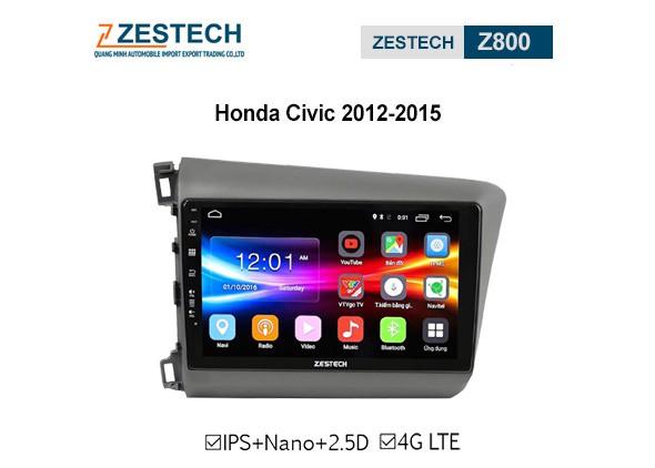 DVD Android Zestech Z800 – Honda Civic