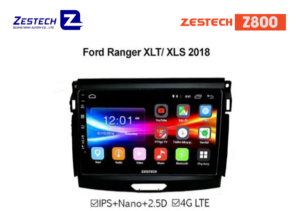 DVD Android Zestech Z800 – Ford Ranger XLT-XLS