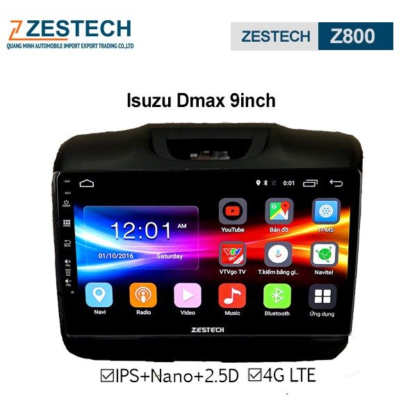 DVD Android Zestech Z800 – Isuzu Dmax