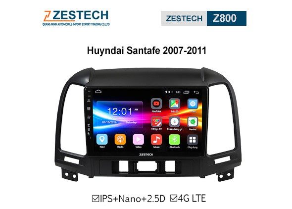 DVD Android Zestech Z800 – Hyundai Santafe