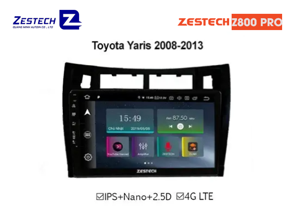 DVD Android Zestech Z800 PRO – Toyota Yaris