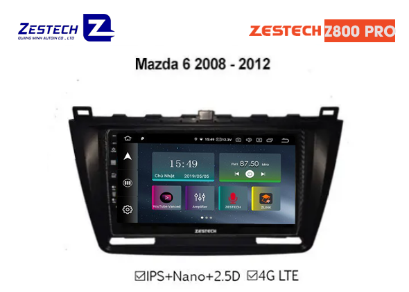 DVD Android Zestech Z800 PRO – Mazda 6 (có canbus)