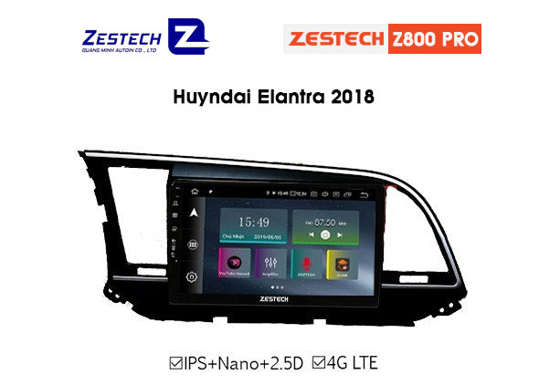 DVD Android Zestech Z800 PRO – Hyundai Elantra