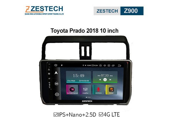 DVD Android Zestech Z900 – Toyota Prado