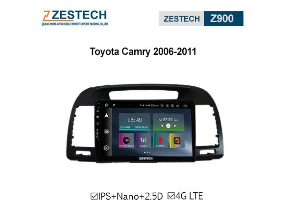 DVD Android Zestech Z900 – Toyota Camry