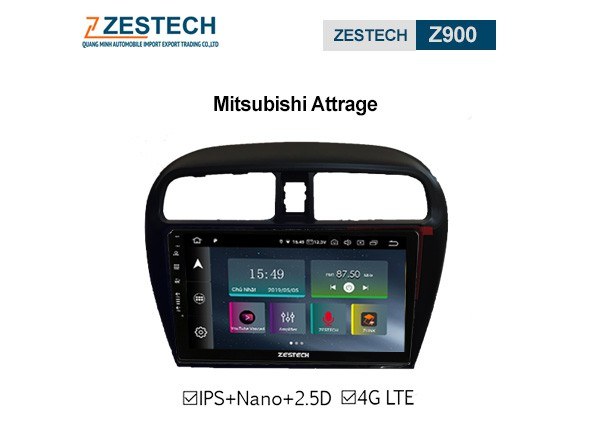 DVD Android Zestech Z900 – Mitsubishi Attrage