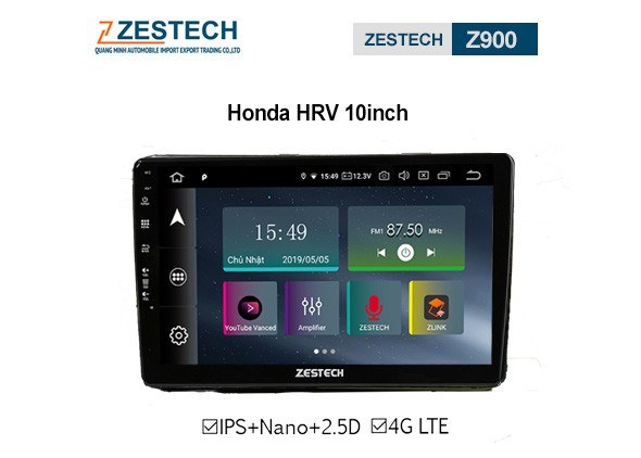 DVD Android Zestech Z900 – Honda HRV