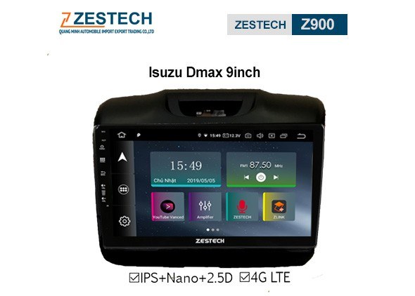 DVD ANDROID ZESTECH Z900 – ISUZU DMAX