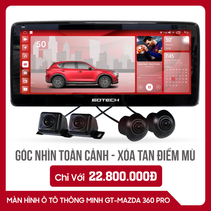Màn hình android ô tô Gotech GT-MAZDA 360 PRO
