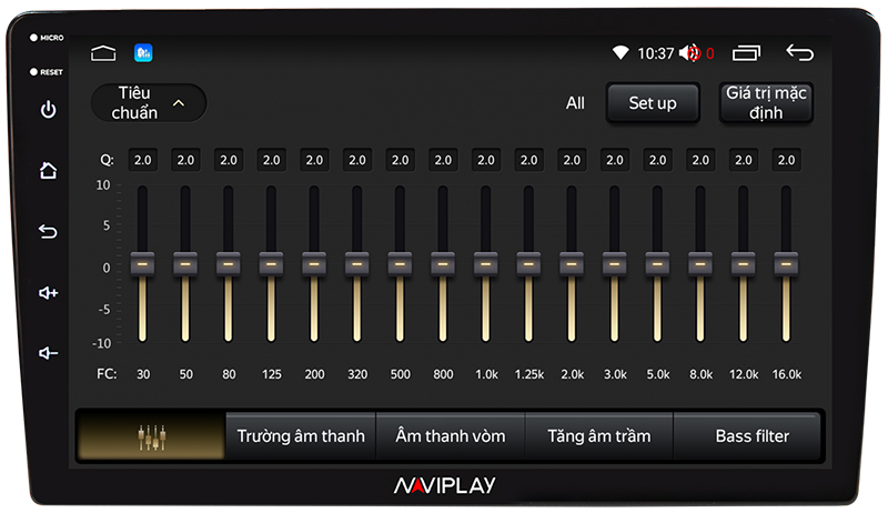 Màn hình giải trí ô tô NAVIPLAY N360 tích hợp bộ xử lý âm thanh DSP 32 kênh